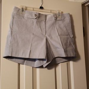 NWT WHBM Black & White Striped Shorts